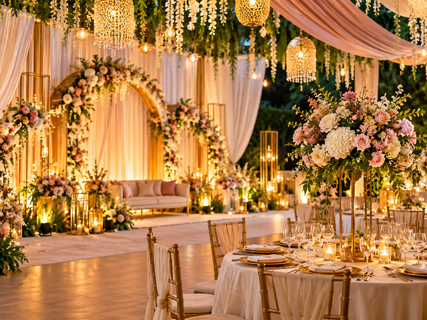 A thoughtfully styled event table setting